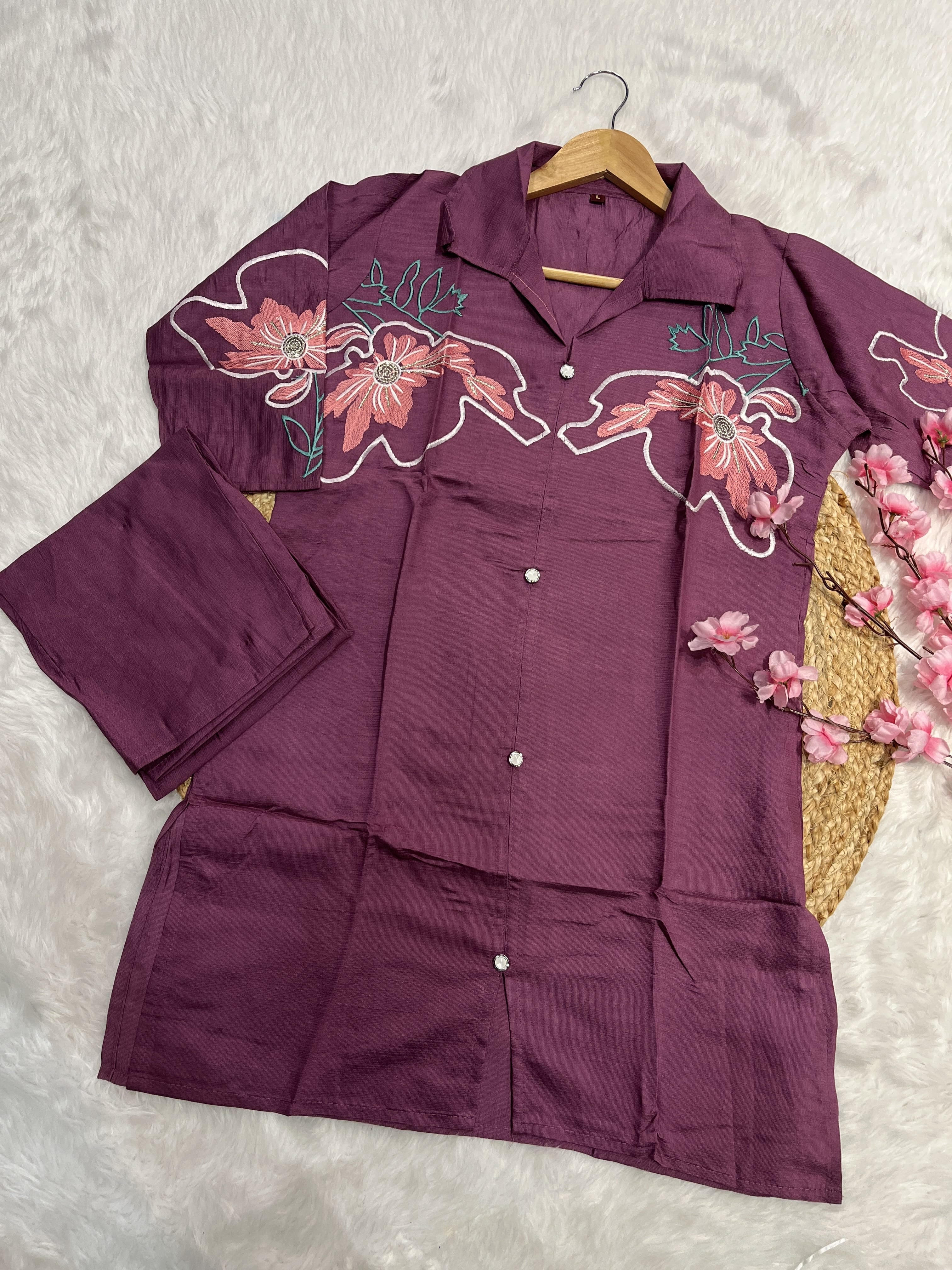 Uvara | Chanderi Co-ord Set