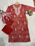 Valina | Chanderi Kurta Pant Dupatta Set
