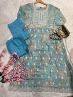 Zarela | Cotton Kurta Pant Dupatta Set