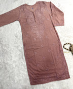 Zainab | Chikankari Dobby Long Kurti