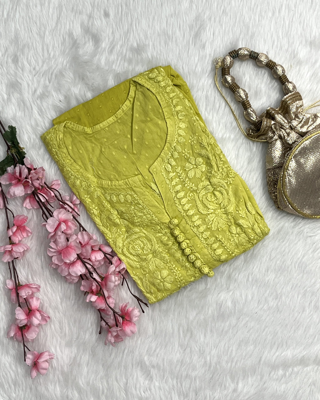 Zainab | Chikankari Dobby Long Kurti