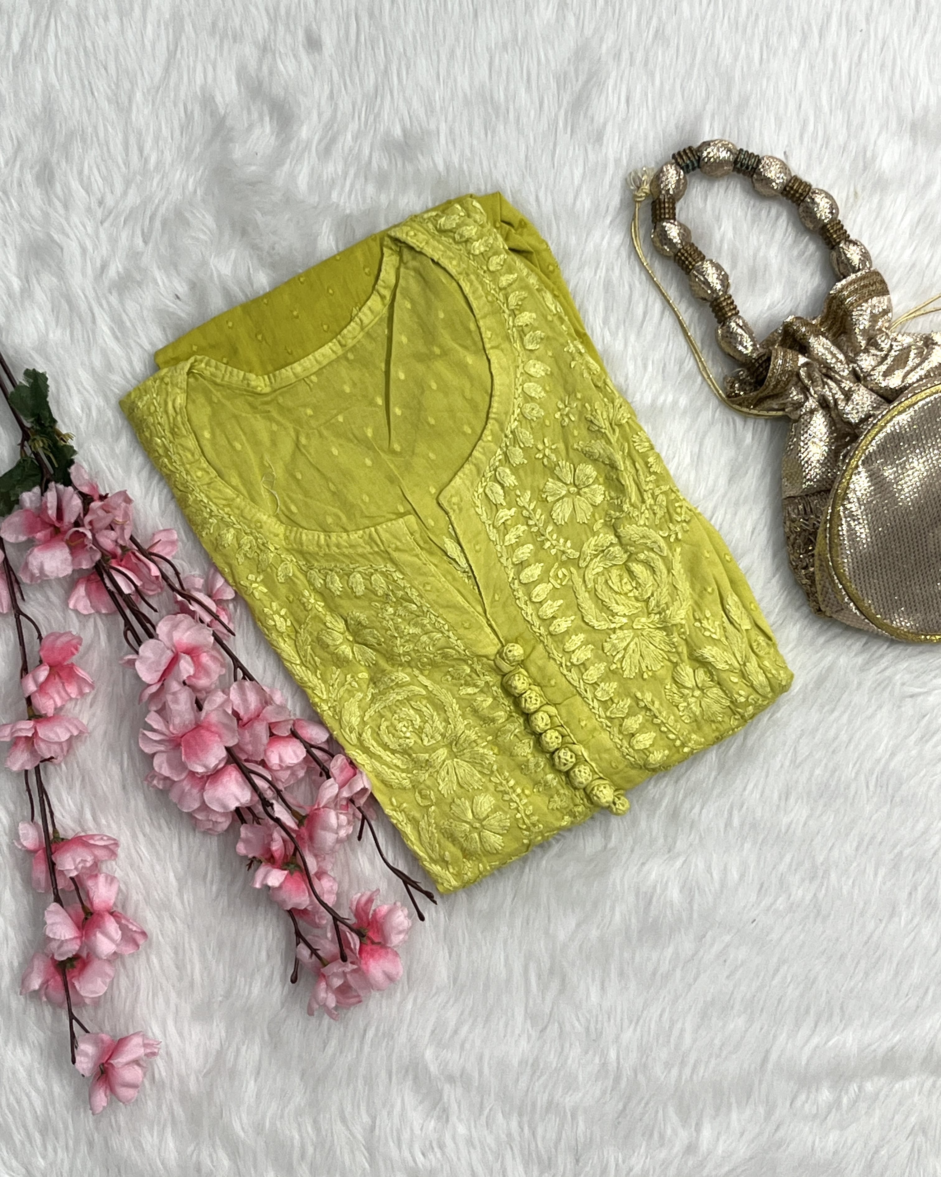 Zainab | Chikankari Dobby Long Kurti