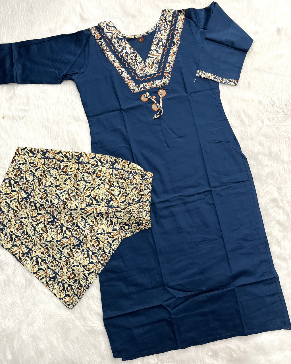 Zerina | Chanderi Kurta Pant Set