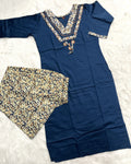 Zerina | Chanderi Kurta Pant Set