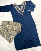 Zerina | Chanderi Kurta Pant Set