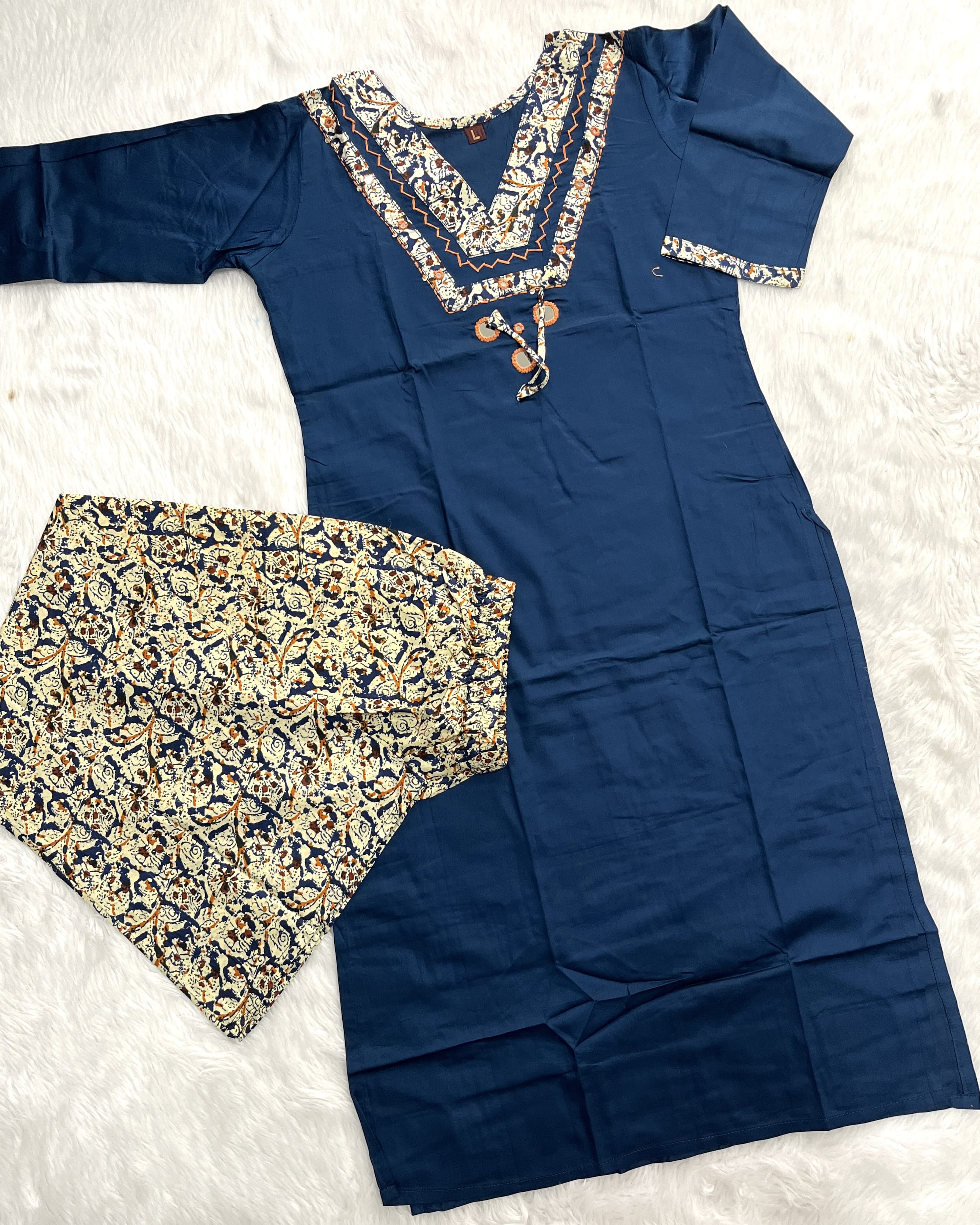 Zerina | Chanderi Kurta Pant Set