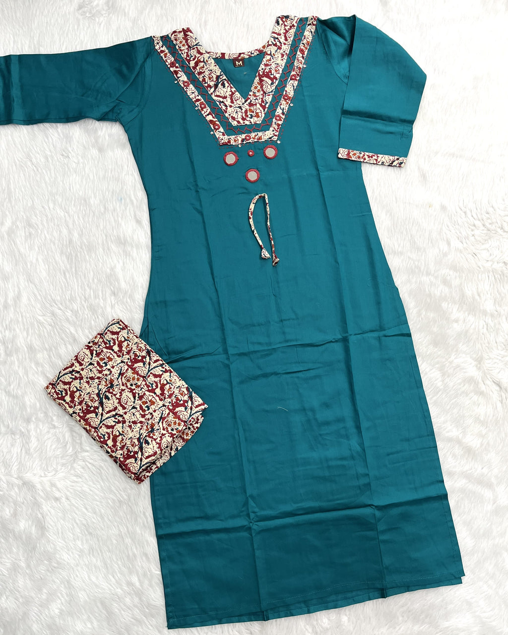 Zerina | Chanderi Kurta Pant Set