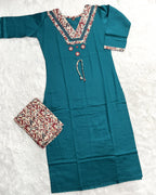 Zerina | Chanderi Kurta Pant Set
