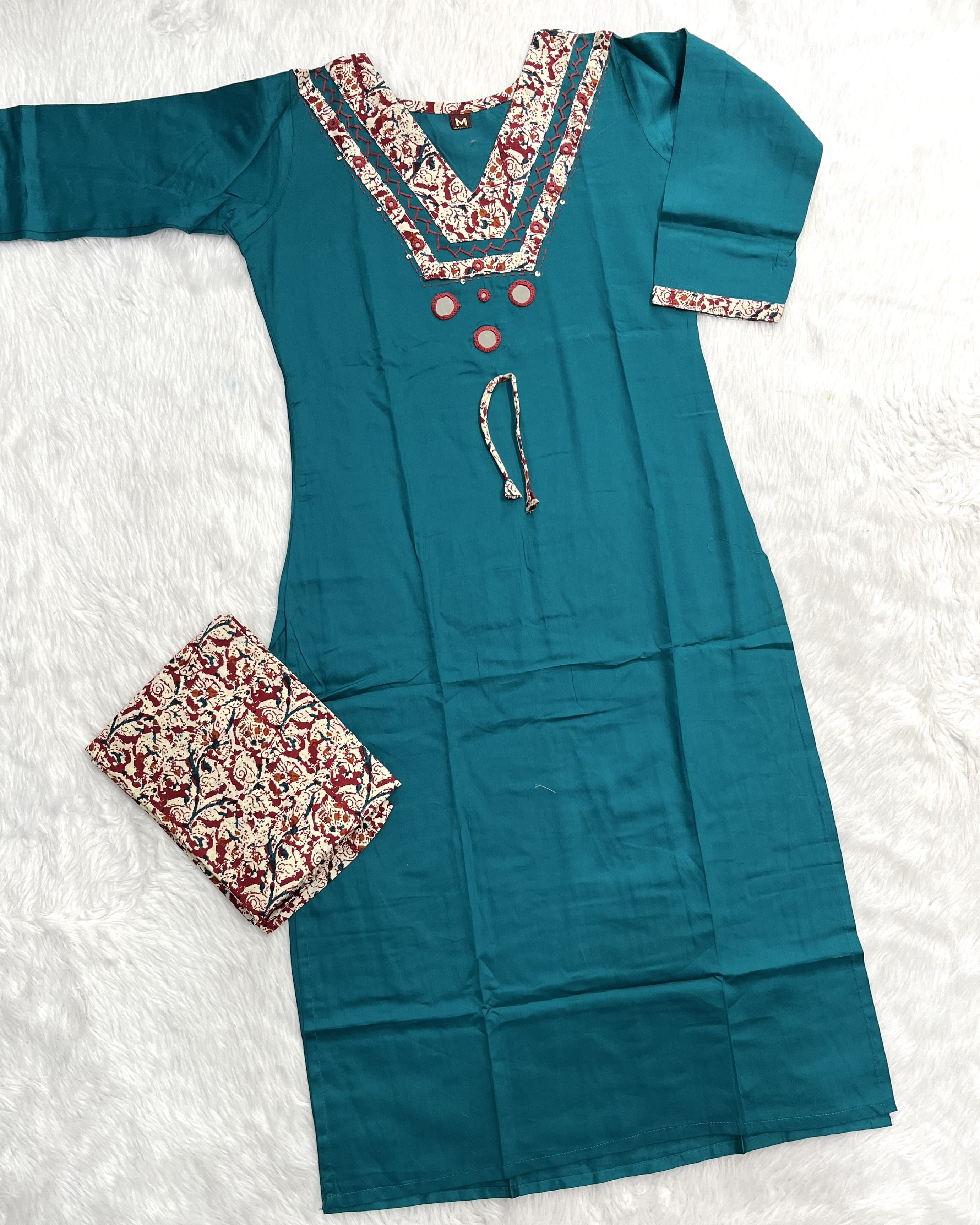 Zerina | Chanderi Kurta Pant Set