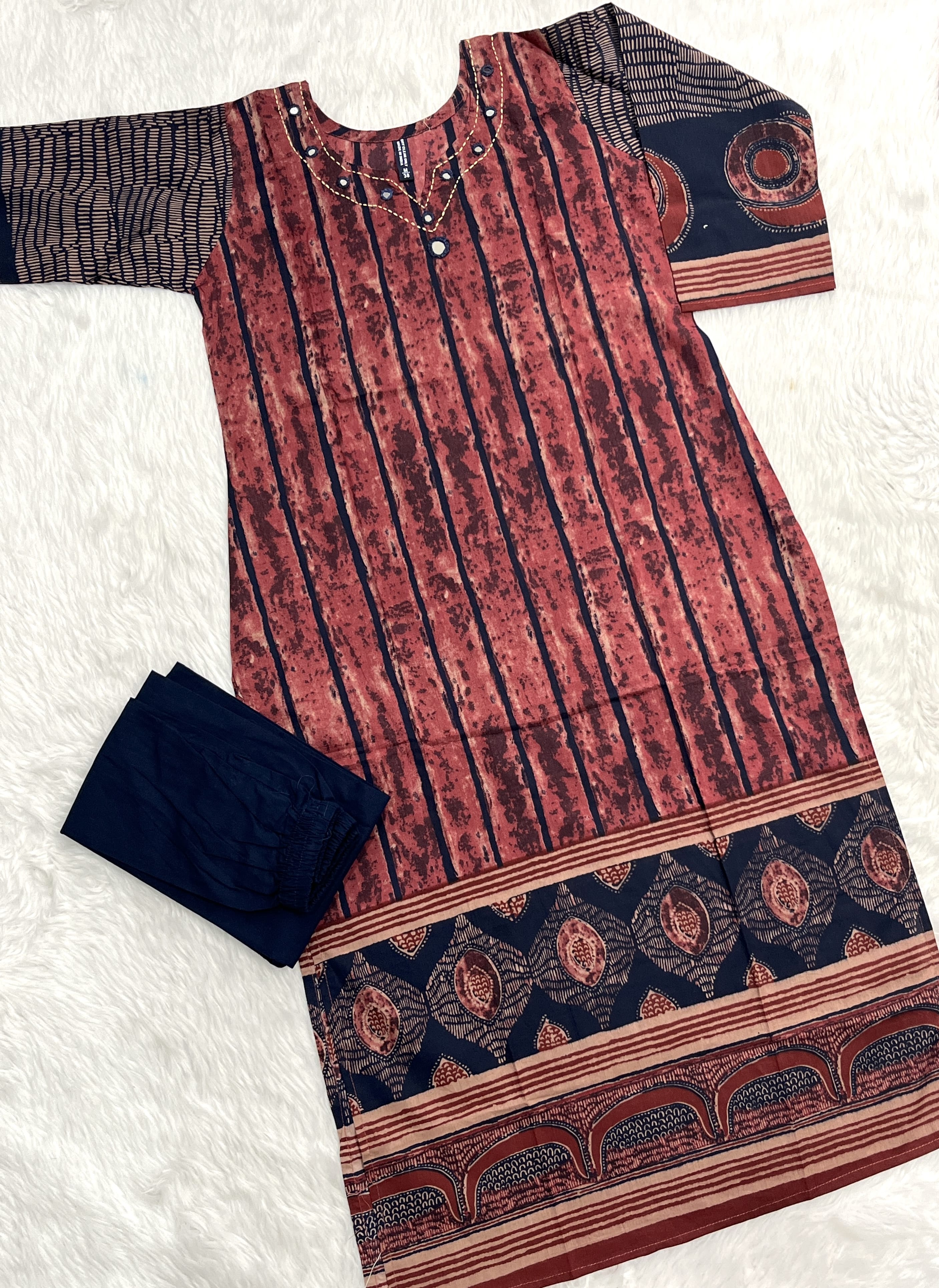 Rezana | Rayon Kurta Pant Set