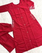 Zavera | Chanderi Kurta Pant Set