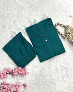 Zavera | Chanderi Kurta Pant Set