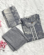 Zaraya | Rayon Kurta Pant Set