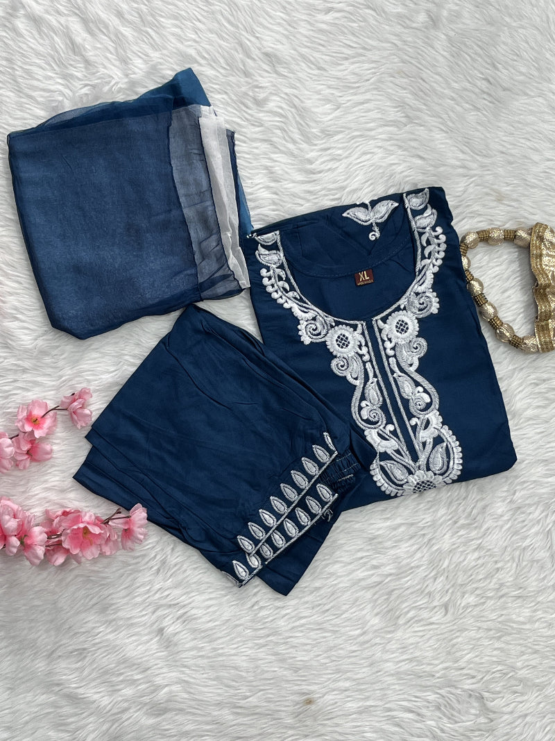 Nevara | Rayon Kurta Pant Set