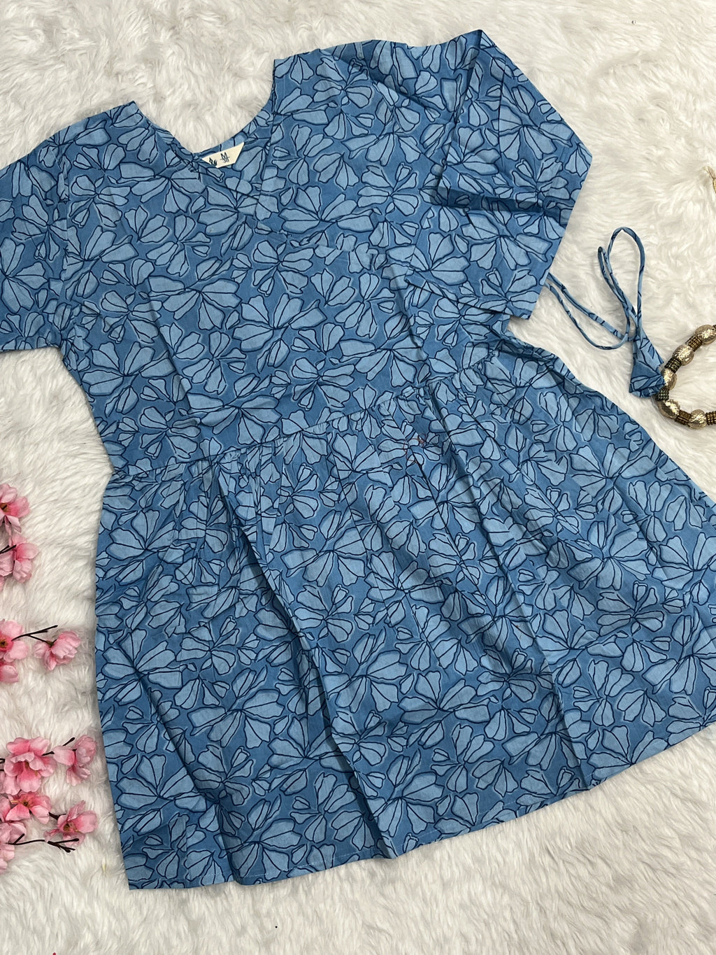 Ziva | Cotton Short Gown
