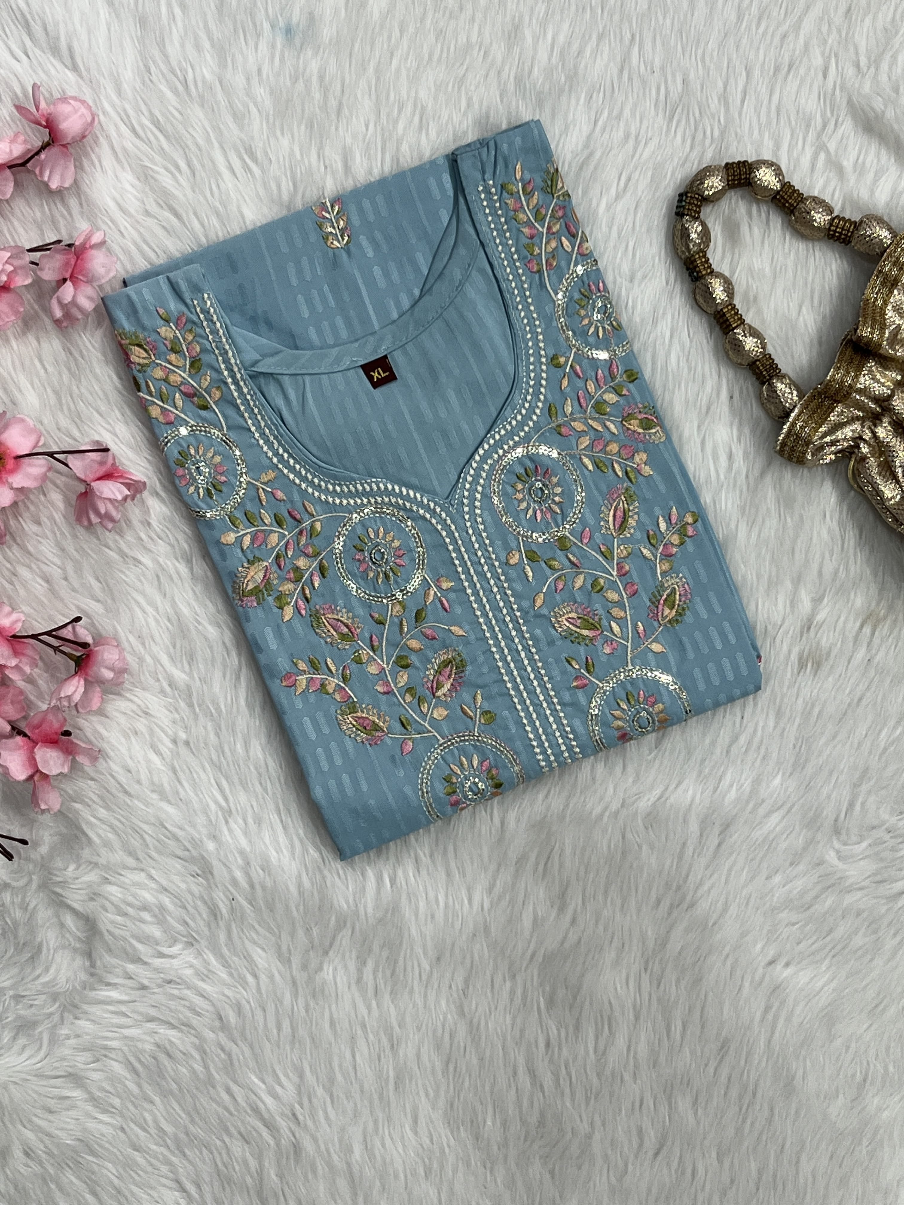 Zara | Chanderi Long Kurti