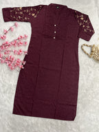 Nayla | Chanderi Long Kurti