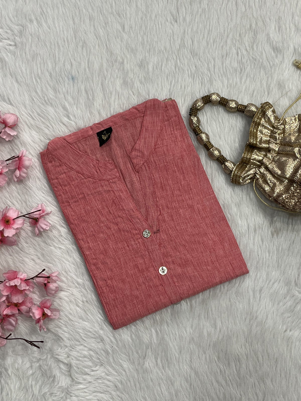 Nayla | Chanderi Long Kurti