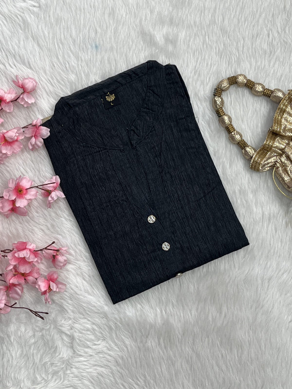 Nayla | Chanderi Long Kurti