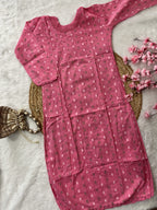 Roohani | Chikankari Cotton Long Kurti