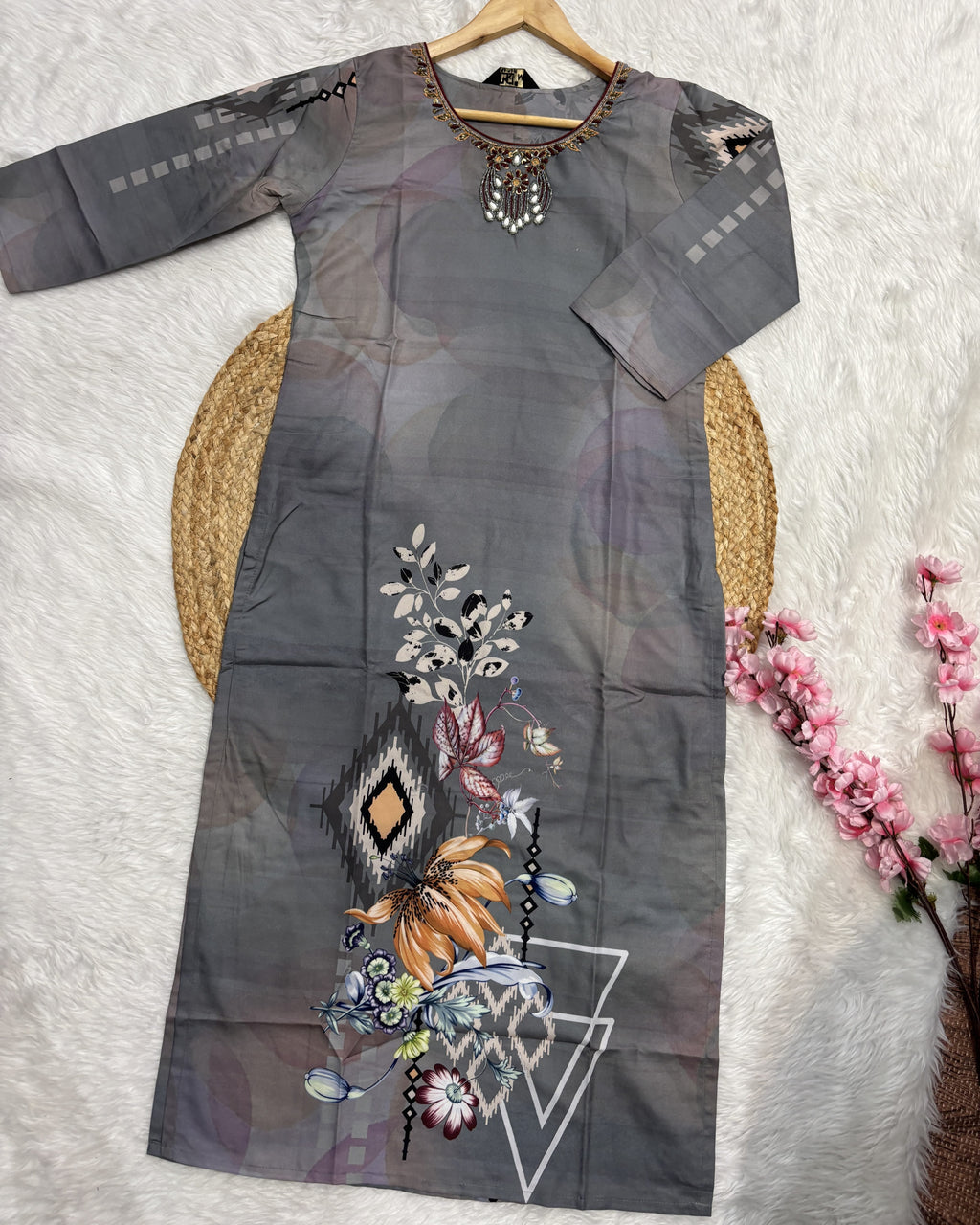 Seraphina | Chanderi Long Kurti