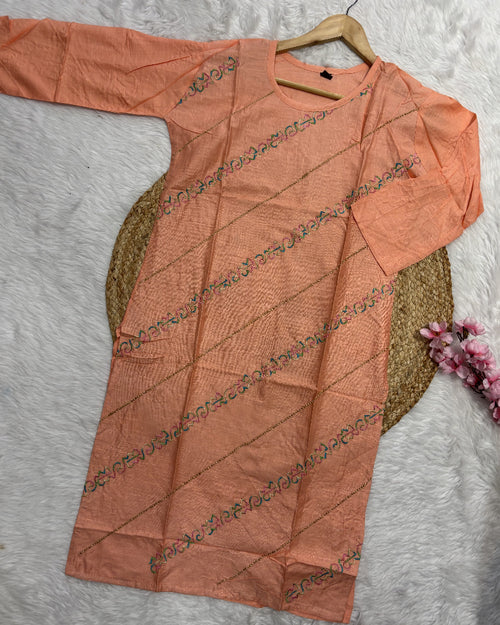 Celeste | Chanderi Long Kurti