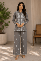 Taalim | Modal Handwork Co-ord Set