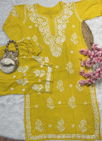 Tahaani | Chikankari Kurti with Palazzo