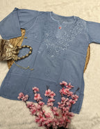 Rifat | Chikankari Rayon Short Kurti