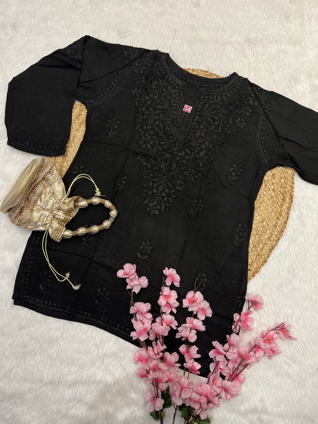 Rifat | Chikankari Rayon Short Kurti