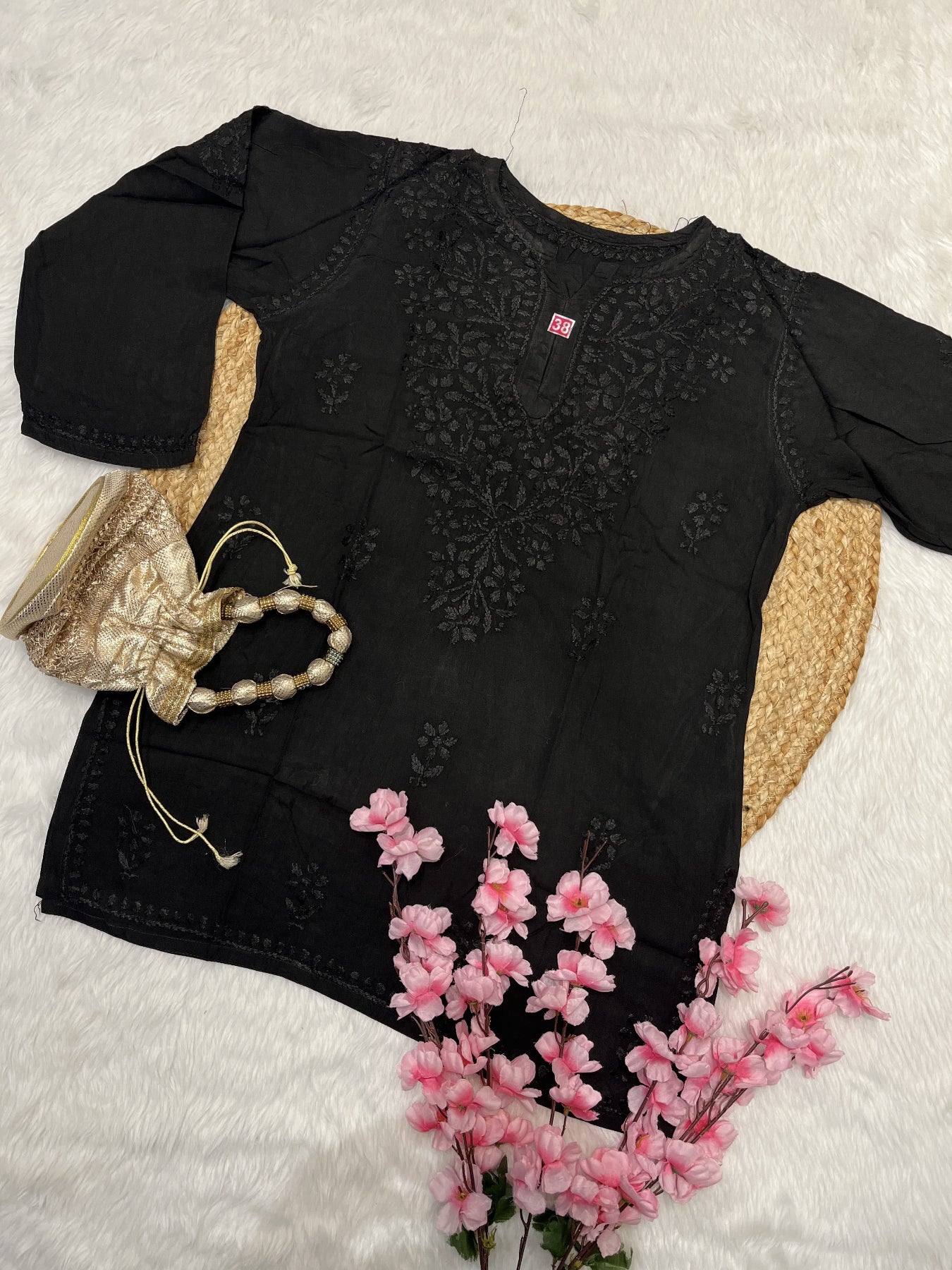Rifat | Chikankari Rayon Short Kurti