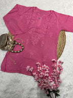 Rifat | Chikankari Rayon Short Kurti