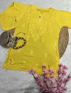 Rifat | Chikankari Rayon Short Kurti