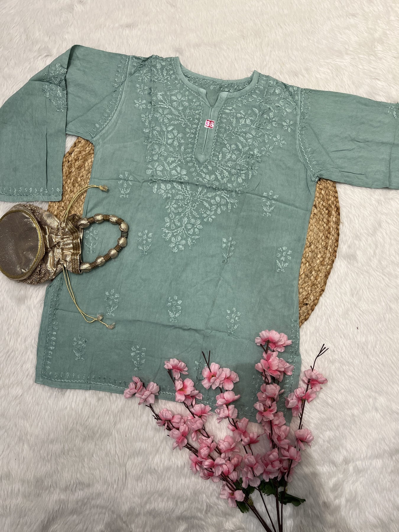 Rifat | Chikankari Rayon Short Kurti