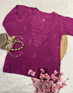 Rifat | Chikankari Rayon Short Kurti