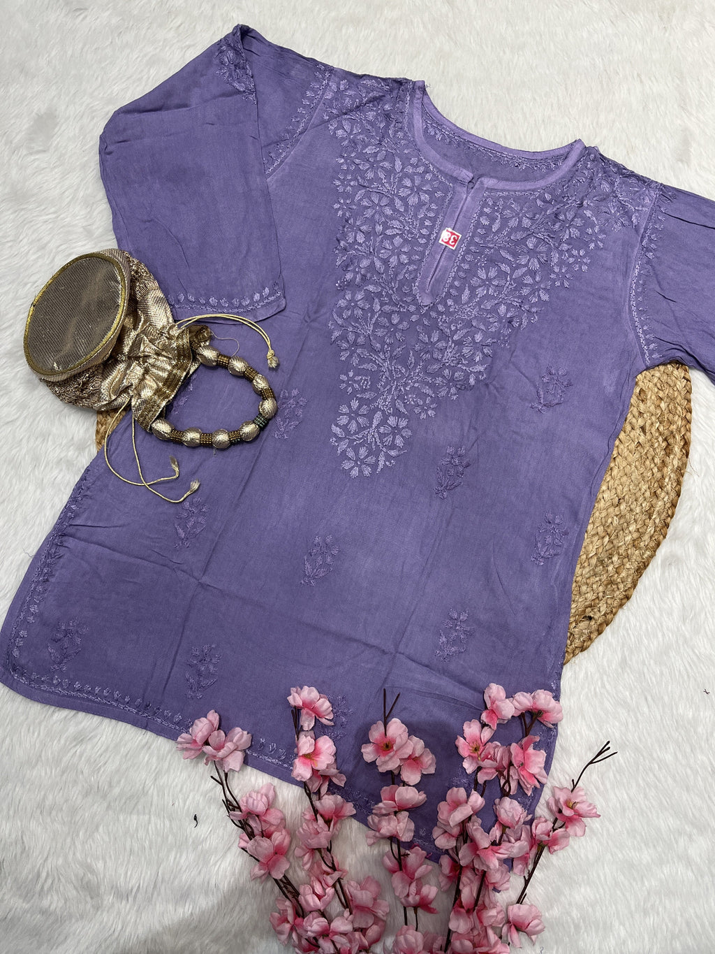 Rifat | Chikankari Rayon Short Kurti