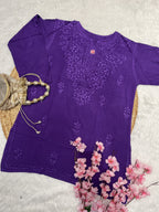 Rifat | Chikankari Rayon Short Kurti