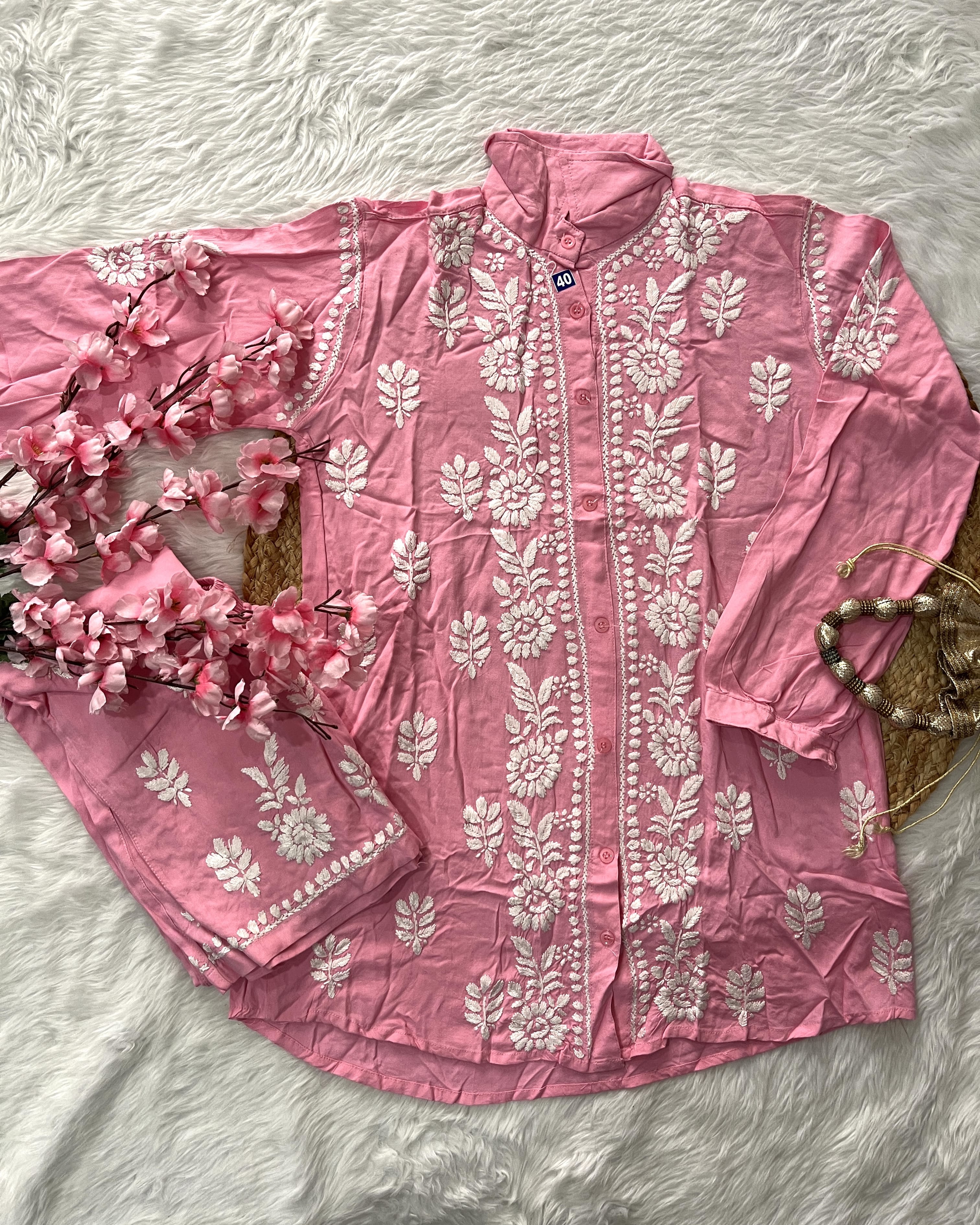 Taalim | Modal Handwork Co-ord Set