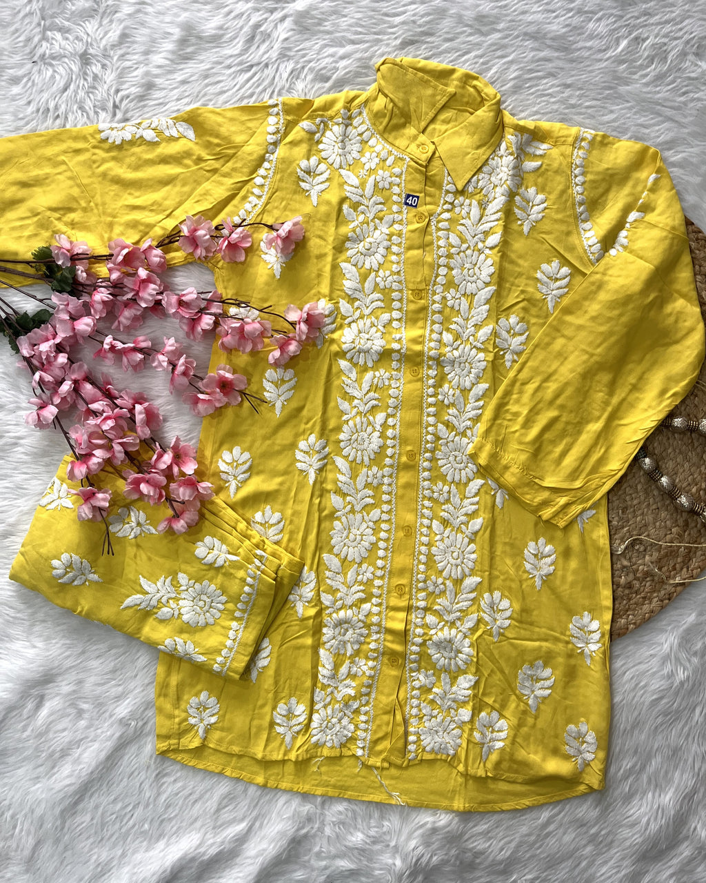 Taalim | Modal Handwork Co-ord Set