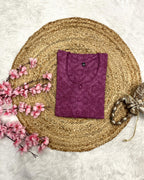 Raha | Chikankari Jacquard Cotton Long Kurti II
