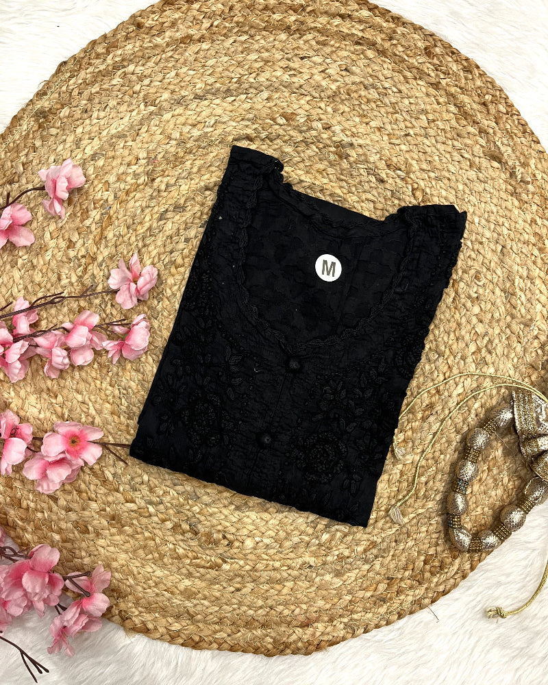 Raha | Chikankari Jacquard Cotton Long Kurti II