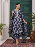 Nalini | Rayon Kurta Pant Set